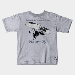 Unleash the dreamer you can fly Kids T-Shirt